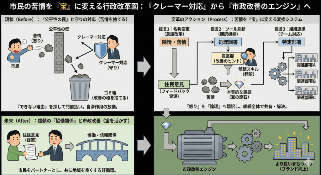 市民の苦情を「宝」に変える行政改革-min