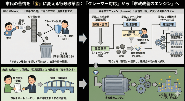 市民の苦情を「宝」に変える行政改革-min