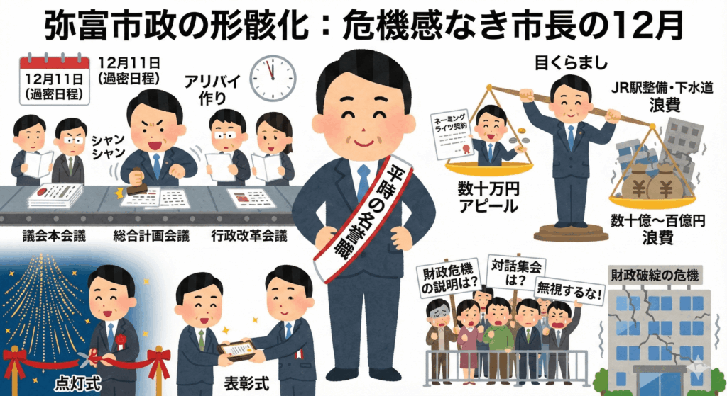 12月の市長予定から読み解く「弥富市政の形骸化」-min