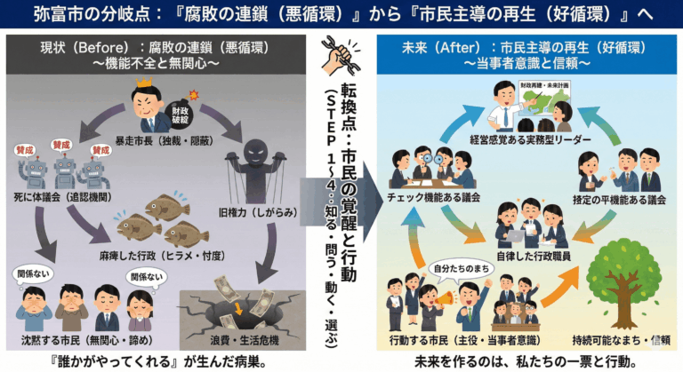 弥富市「複合的危機」からの脱却-min